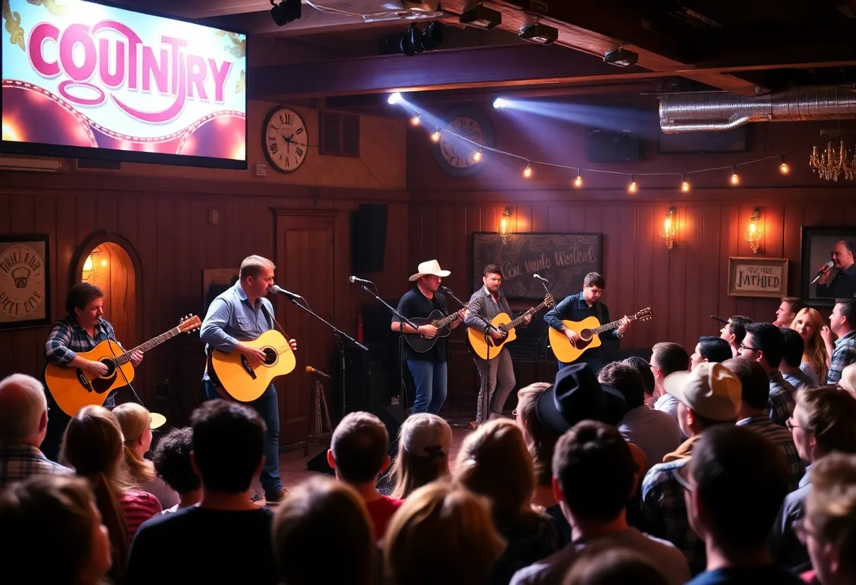 Performers at the Country On Deck event in New Haven, Connecticut