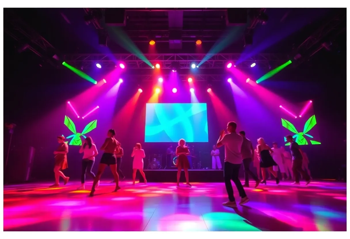 Dancers performing on stage during Dancing with the Stars Live in Uncasville.