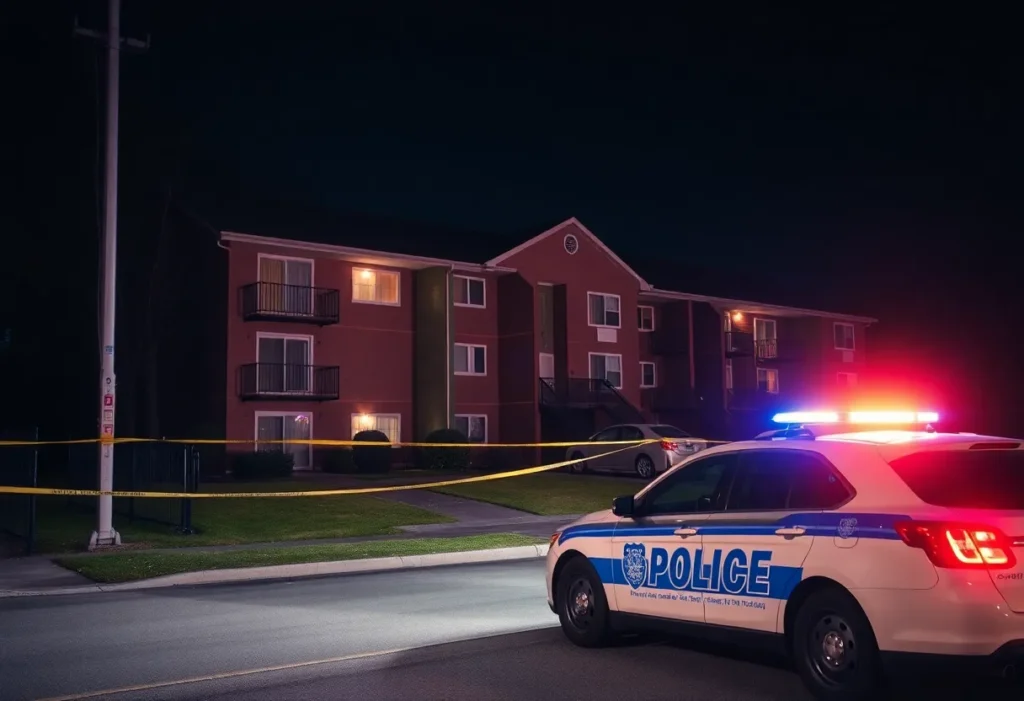 Fort Mill police investigating at night near Lakeview Apartments