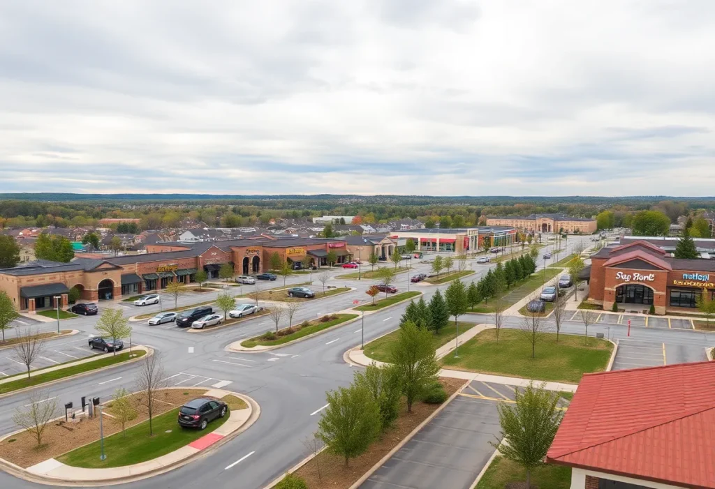Development of a retail shopping center in Lancaster County with residential homes