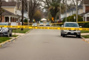 A street in Richland County reflecting community concern over recent gun violence.