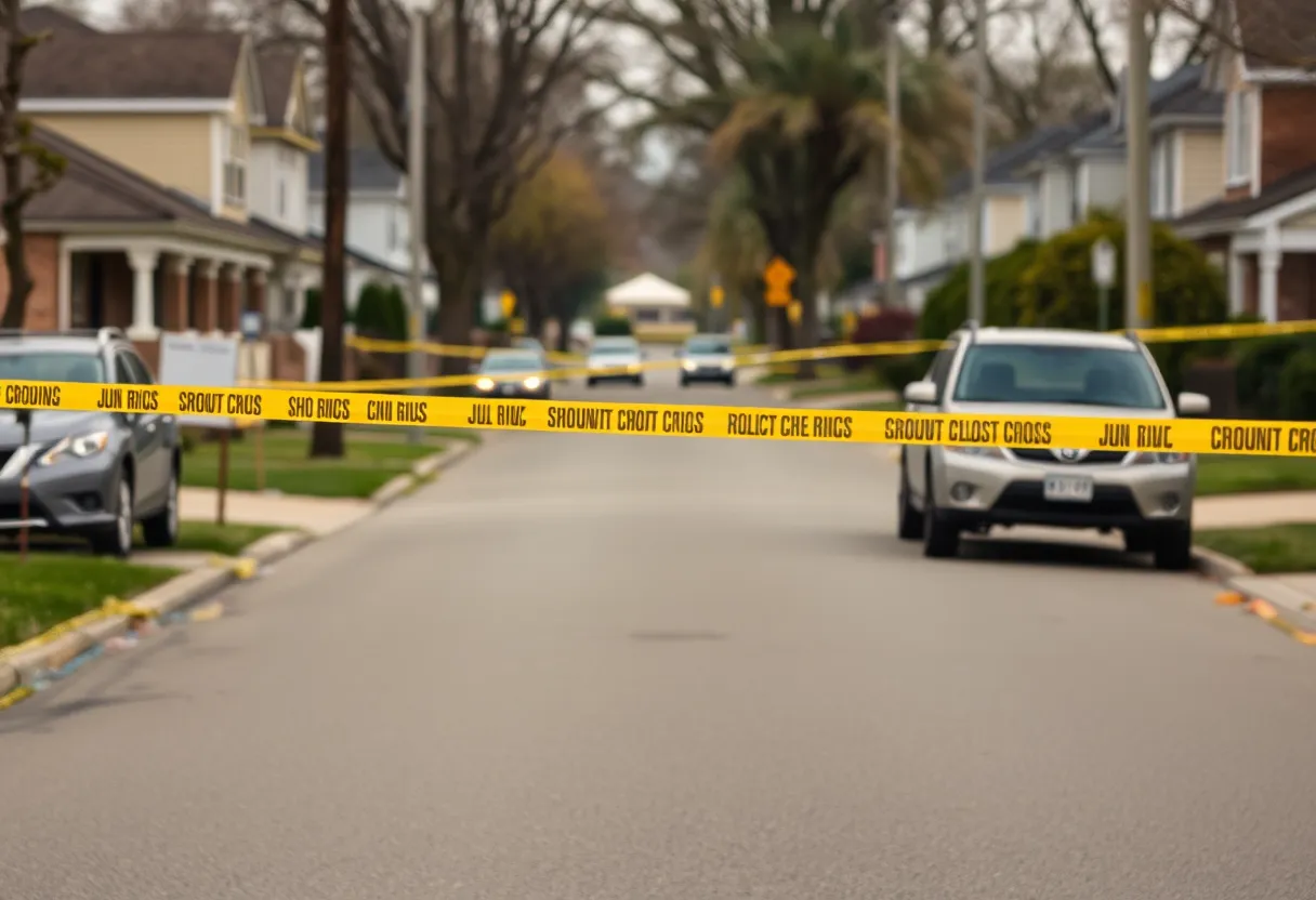 A street in Richland County reflecting community concern over recent gun violence.