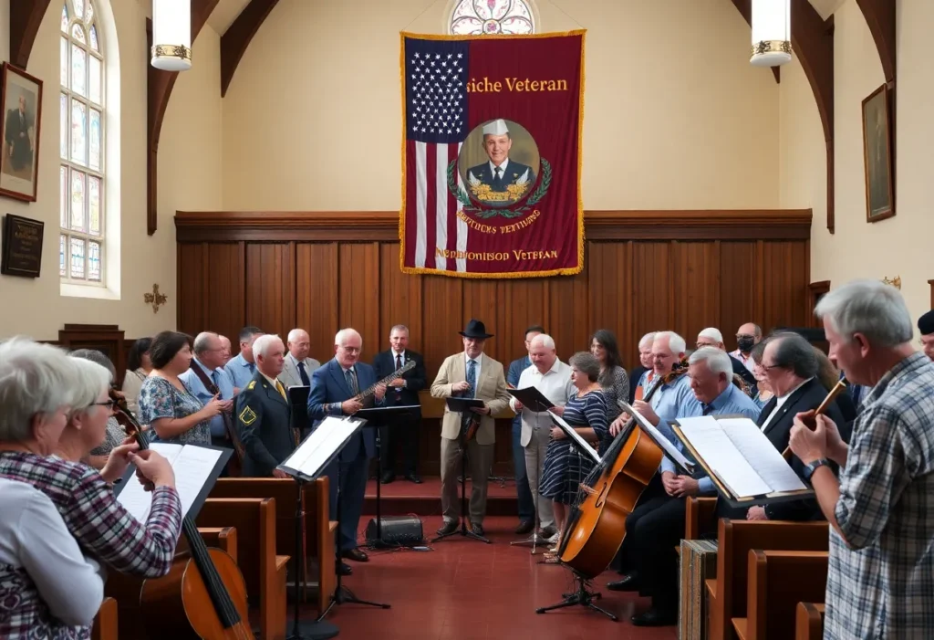 Community members celebrating Bobby Plair's legacy