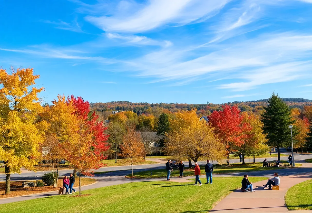 People enjoying clear weather in Rock Hill, SC, on November 28, 2025.