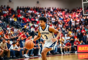 University of Houston basketball player in action