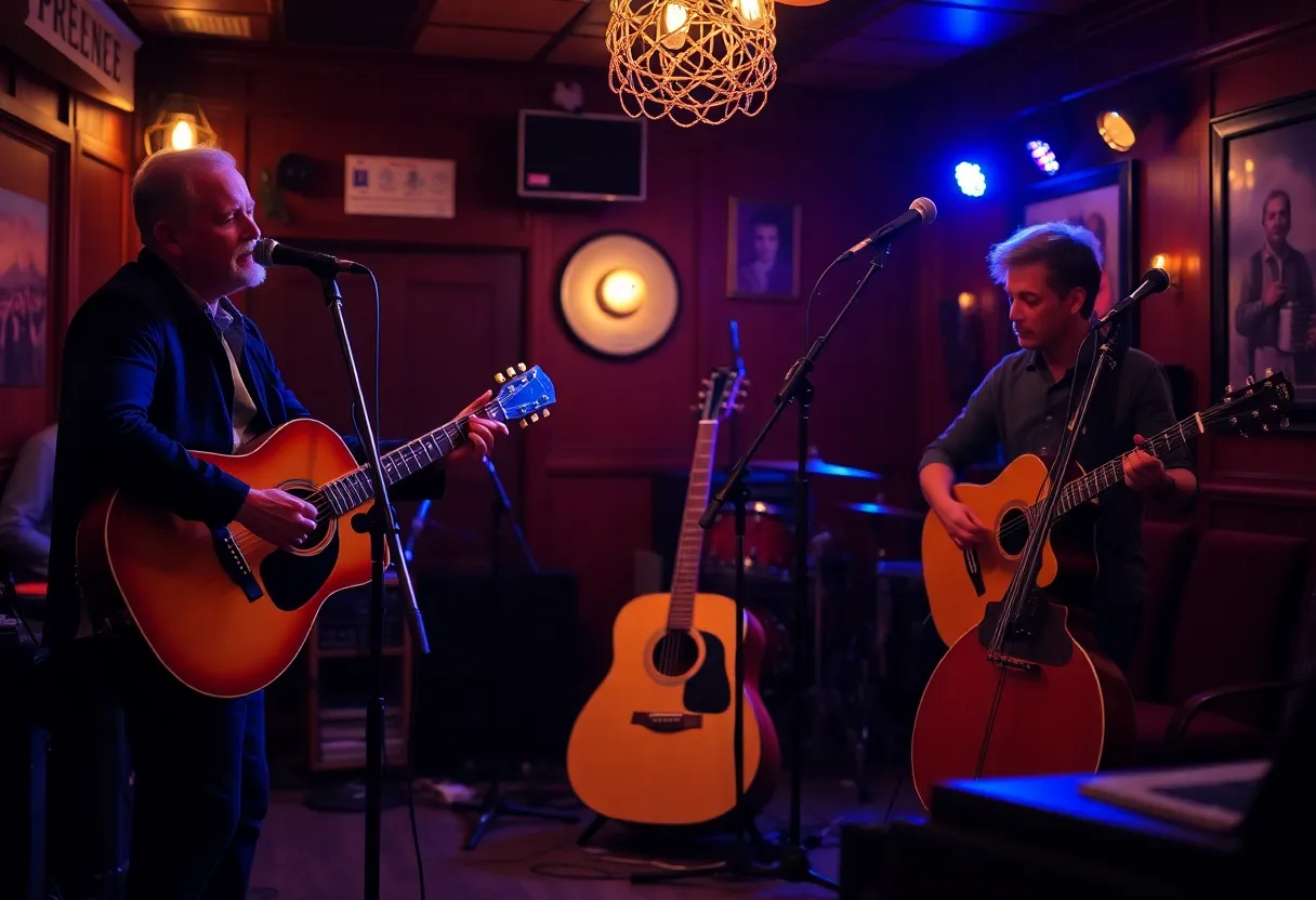 Acoustic setup for Pink Floyd tribute show