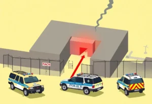 Illustration of a prison escape scenario