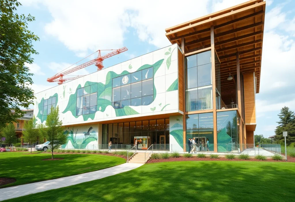 Construction of the Charlotte Museum of Nature in Freedom Park