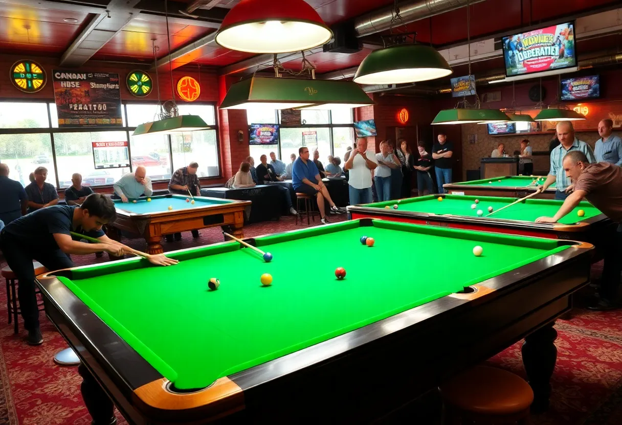 Competition at the Clemmons Billiards Championship