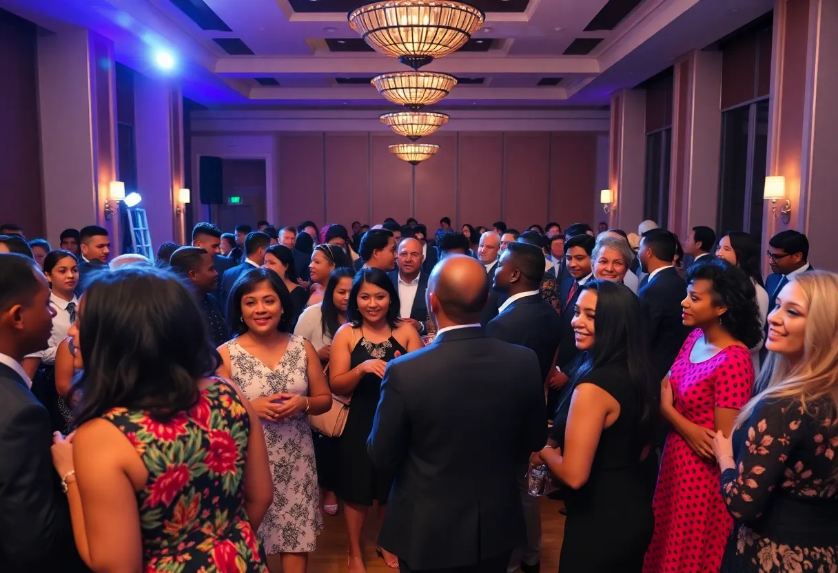 Community members celebrating the 40th anniversary of Women in Focus, Inc. at the Dream Ball.