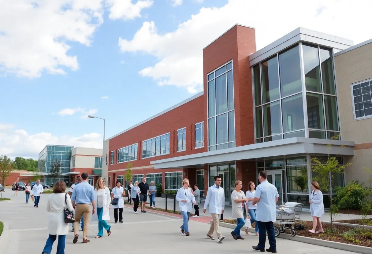 A view of the new healthcare facility in Fort Mill, South Carolina