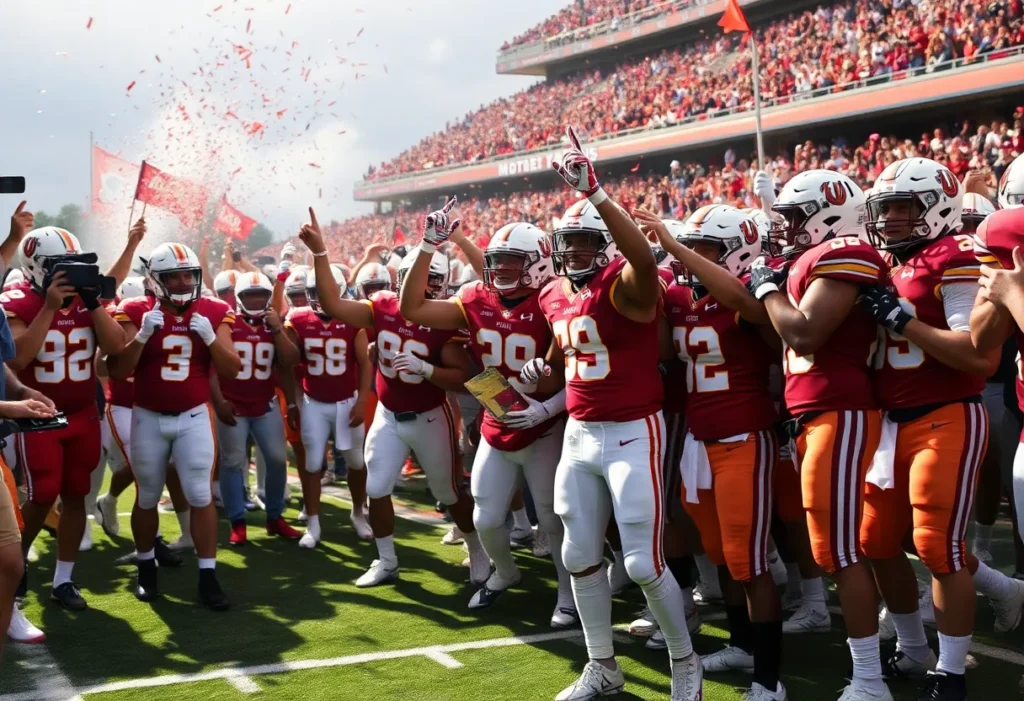 Celebration of Kentucky Wildcats football team commitment
