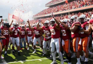 Celebration of Kentucky Wildcats football team commitment