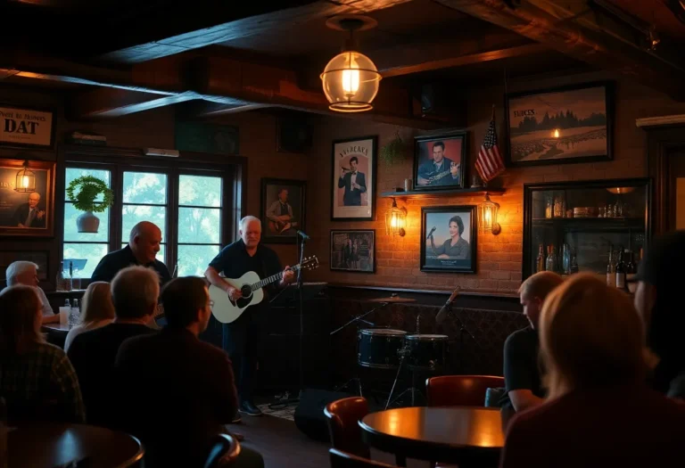Blues band performing at Mansion Hill Tavern