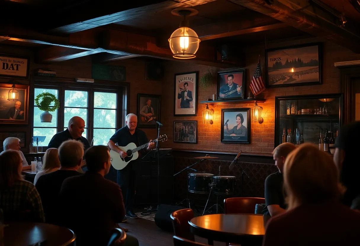 Blues band performing at Mansion Hill Tavern