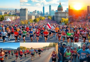 Runners participating in various marathons across the U.S.