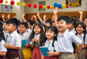 Assembly celebrating Principal Erica McCray's Milken Educator Award