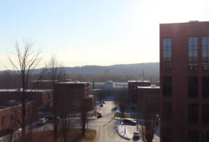 Clear winter skies in Rock Hill, SC