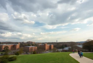 Cloudy day in Rock Hill, SC with mild temperatures