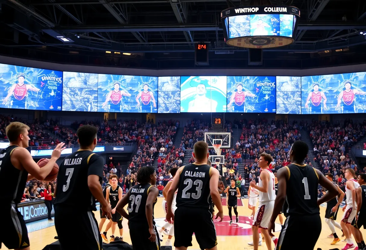 Winthrop Eagles basketball game at Winthrop Coliseum