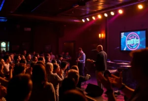 Audience enjoying a live concert by the Barrett Anderson Band.