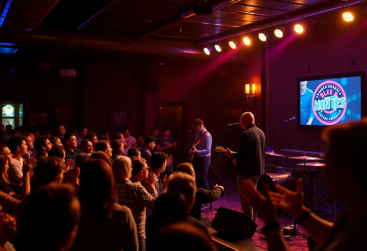 Audience enjoying a live concert by the Barrett Anderson Band.