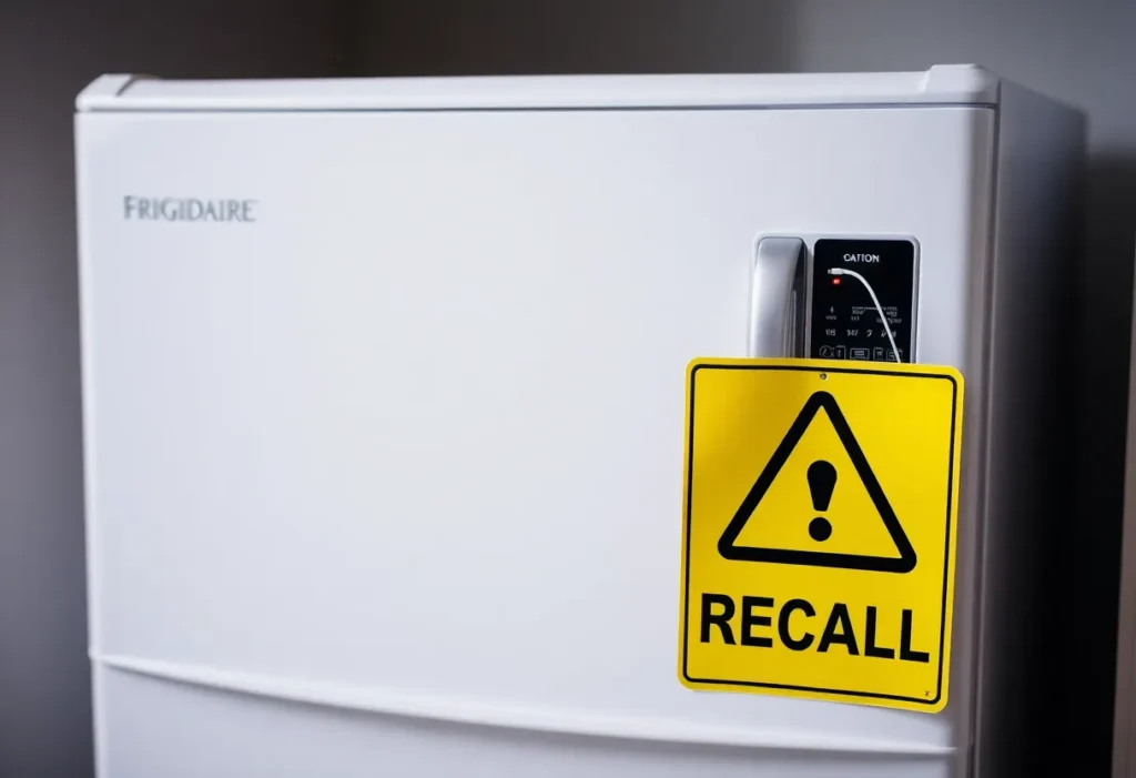 Frigidaire minifridge warning sign