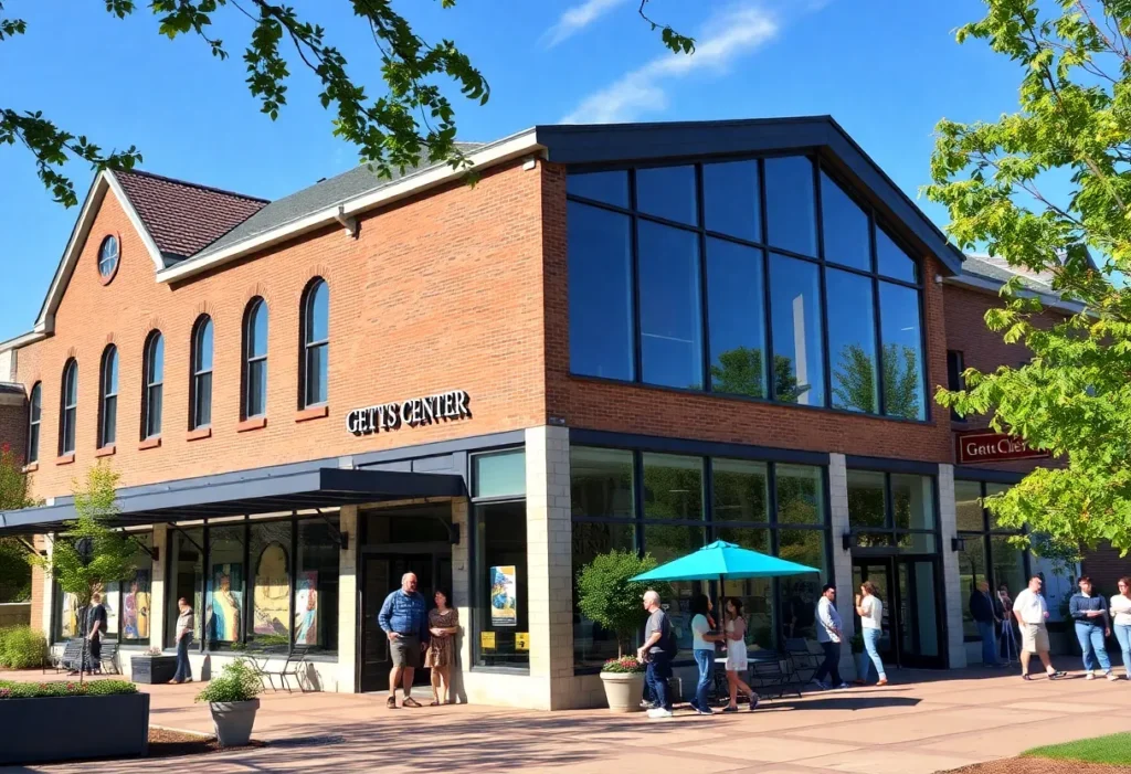 Gettys Center historical building with art galleries in Rock Hill, South Carolina
