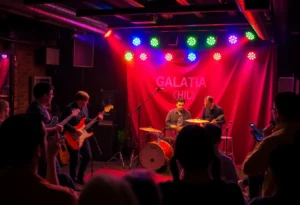 Crowd enjoying Kayo Dot concert at Coastal Empire Beer Co.