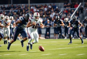 Nitro Tuggle in action with South Carolina Gamecocks football team.