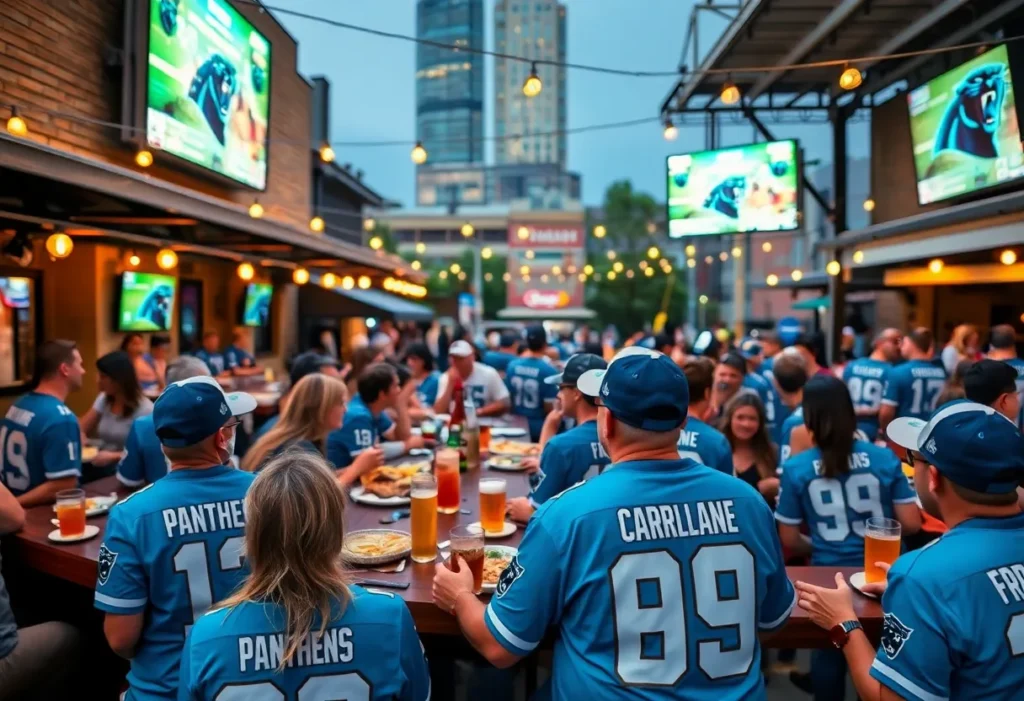 Fans at Panthers watch parties in Charlotte cheers for their team