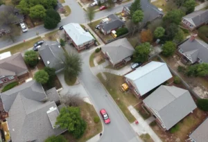 Scene of damage in Rock Hill post-hailstorm