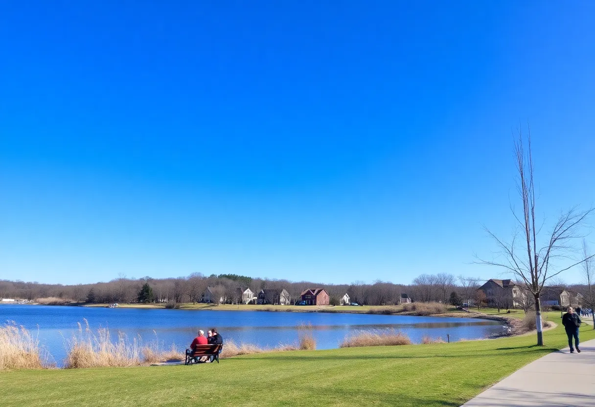 Clear skies and sunny weather in Rock Hill, SC during January.