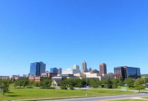 Sky view of Rock Hill, SC, highlighting new real estate developments