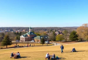 Pleasant weather in Rock Hill, SC with clear skies and outdoor activities