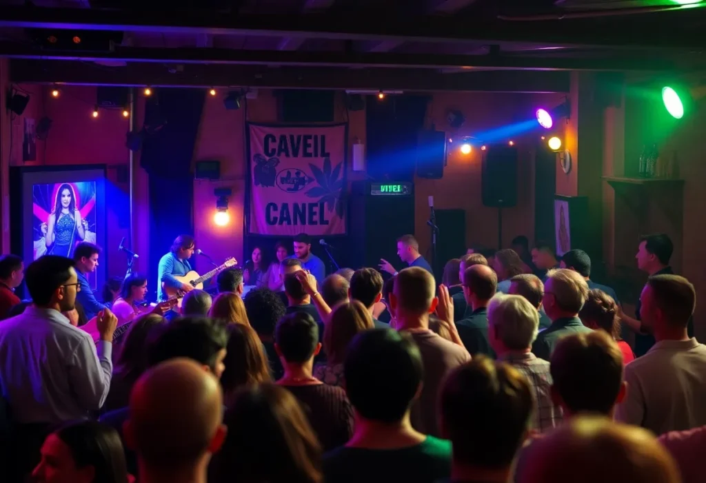 Local band Troll Tribe performs live at Hard Yacht Café.