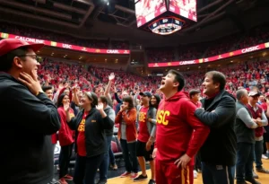 USC women's basketball team preparing for game against Vanderbilt.