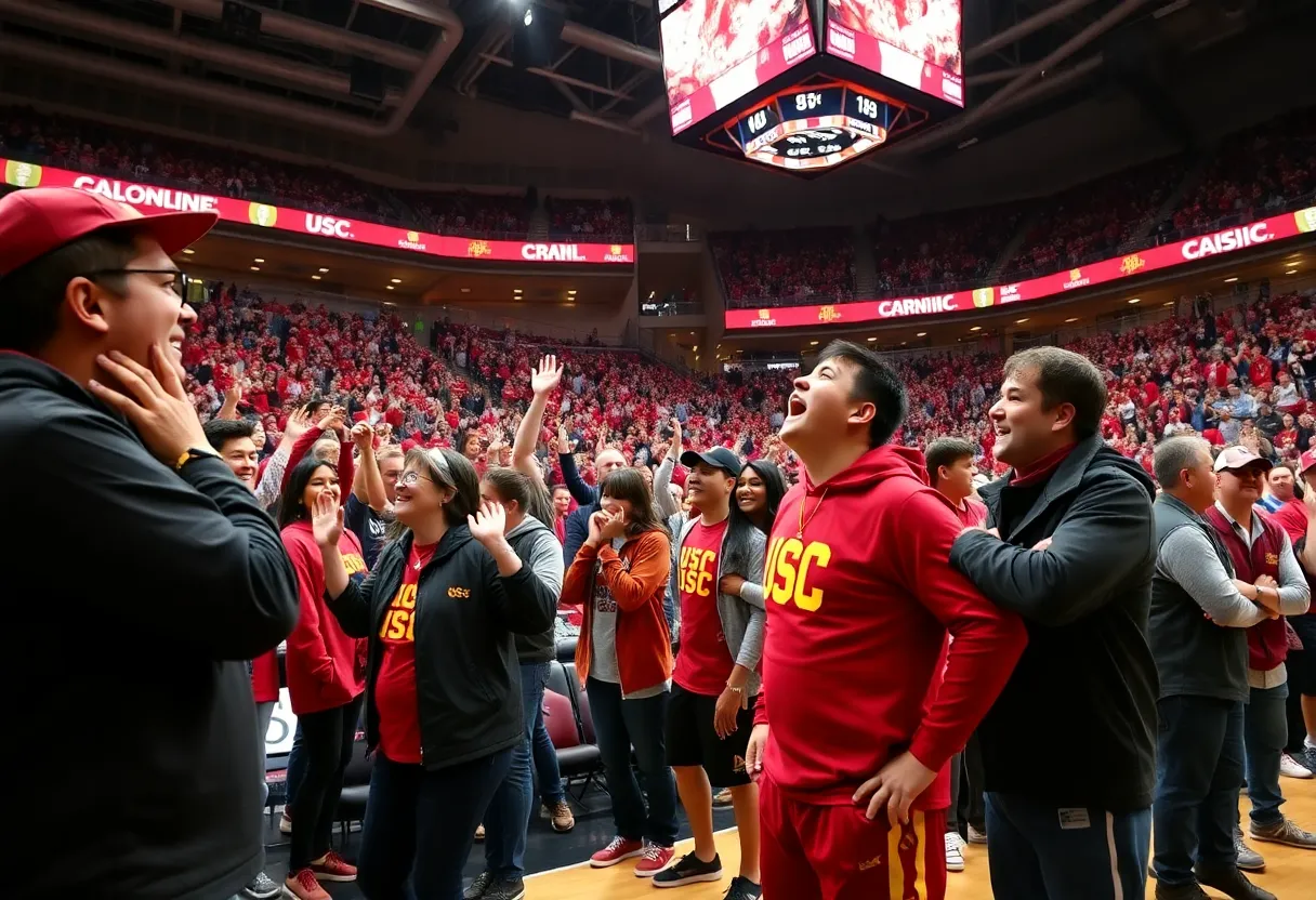 USC women's basketball team preparing for game against Vanderbilt.
