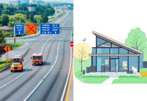 Construction site for highway and animal shelter in York County