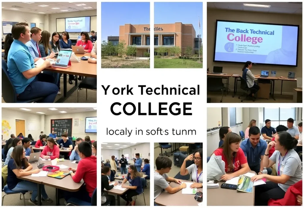 Visual representation of York Technical College's economic influence on Rock Hill