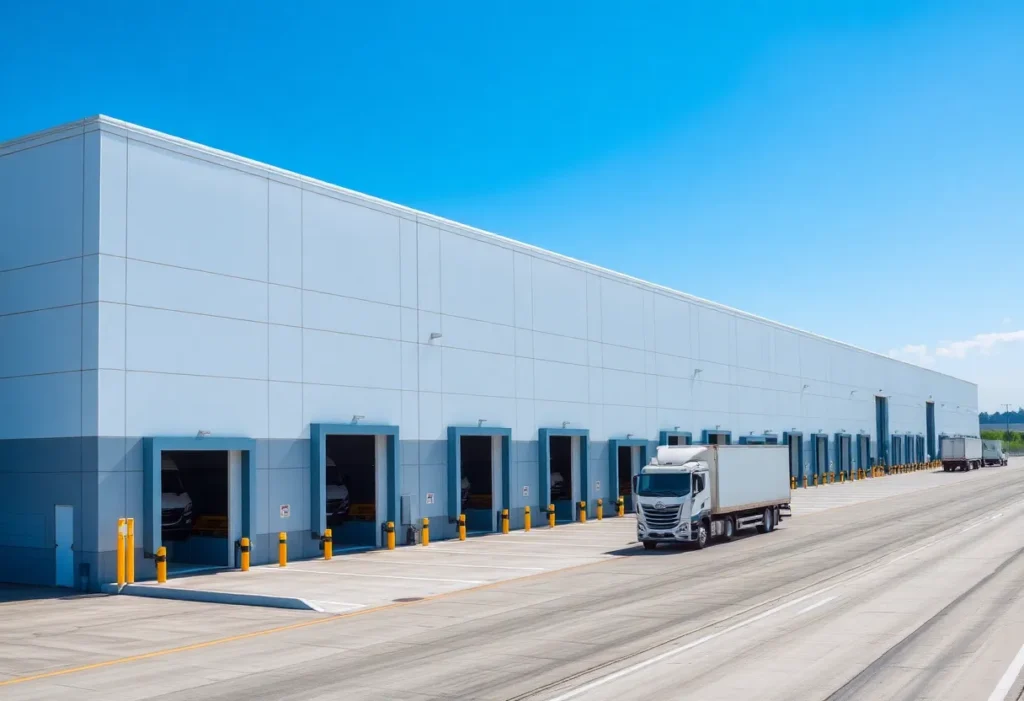 Exterior view of the new cold storage facility in Rock Hill, SC