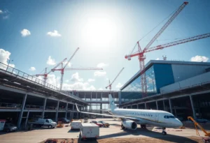 Construction of Pilatus Aircraft facility at Sarasota Bradenton International Airport
