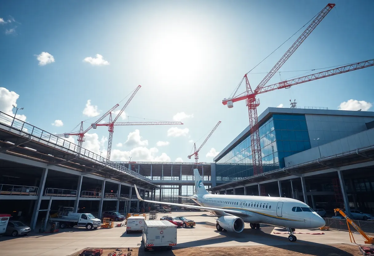 Construction of Pilatus Aircraft facility at Sarasota Bradenton International Airport