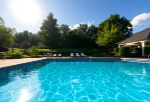 Beautifully maintained pool in Rock Hill, SC