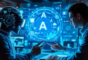 Illustration of emerging technologies transforming digital marketing strategies