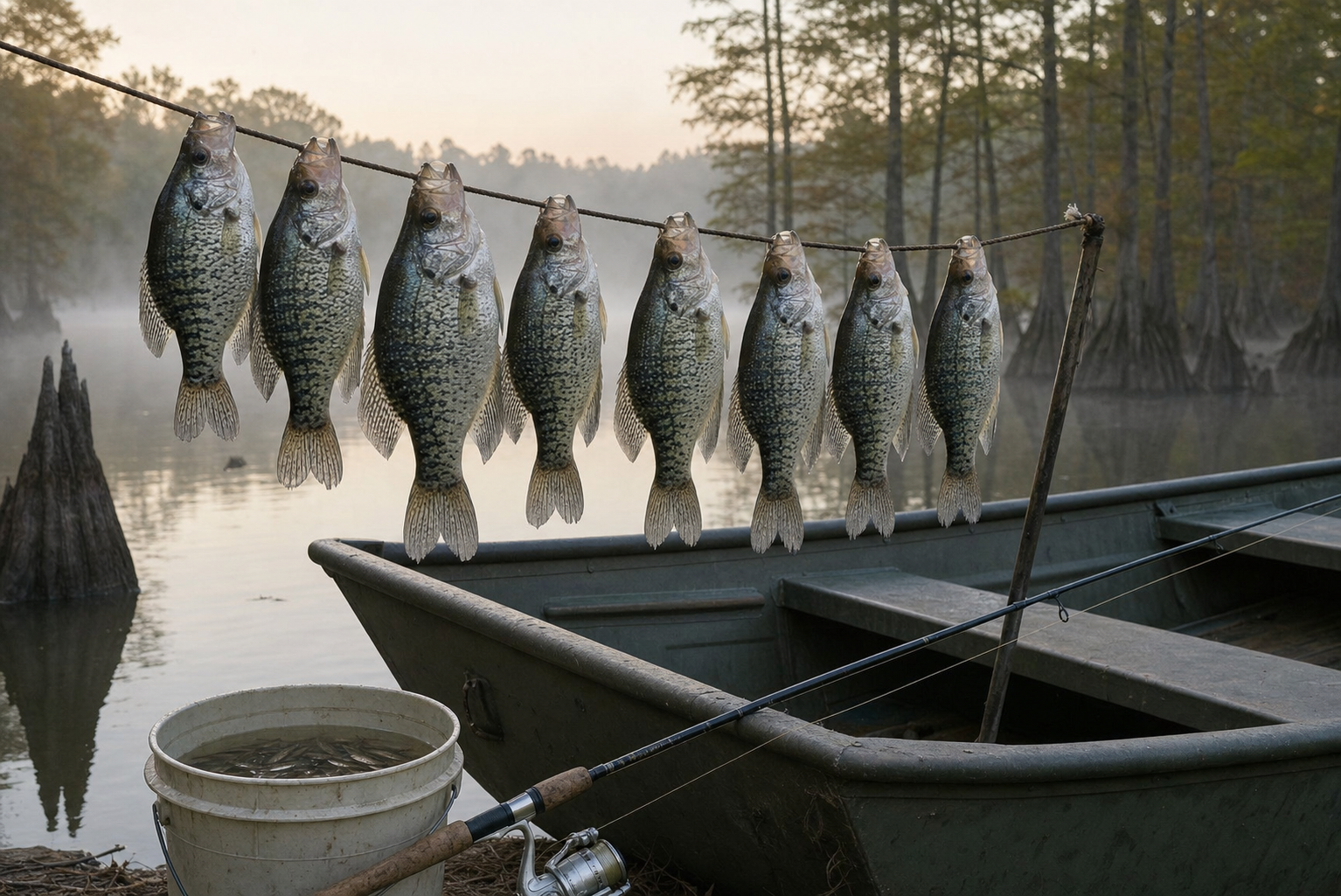 Crappie caught by Dana