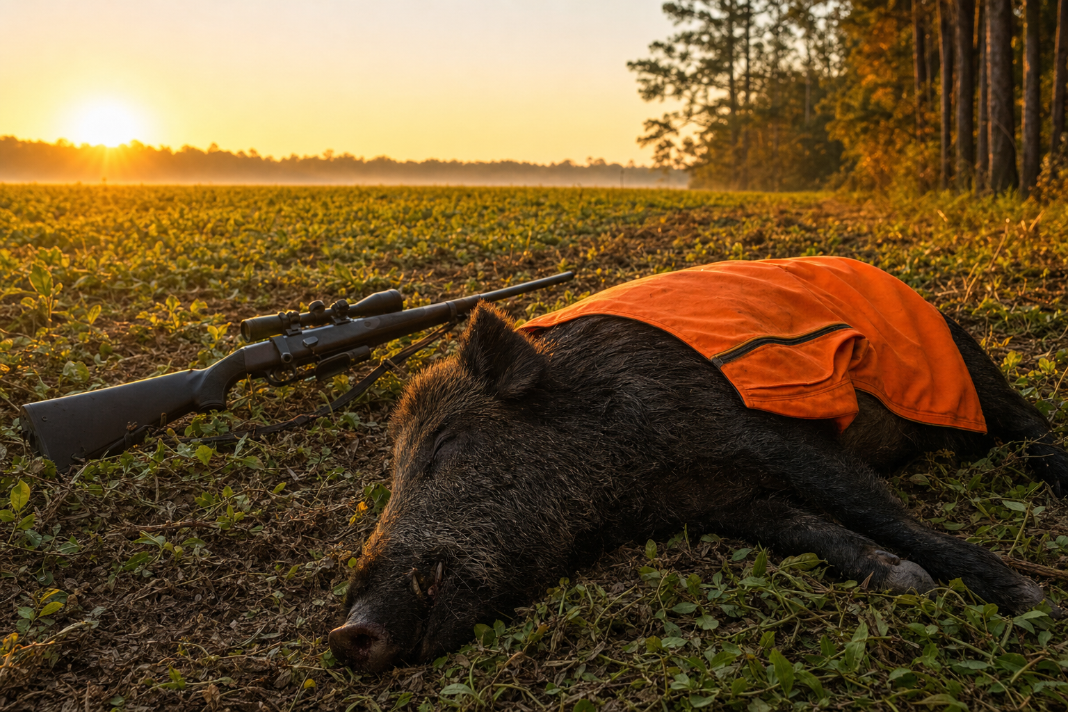 Feral Hog harvested by Marcus