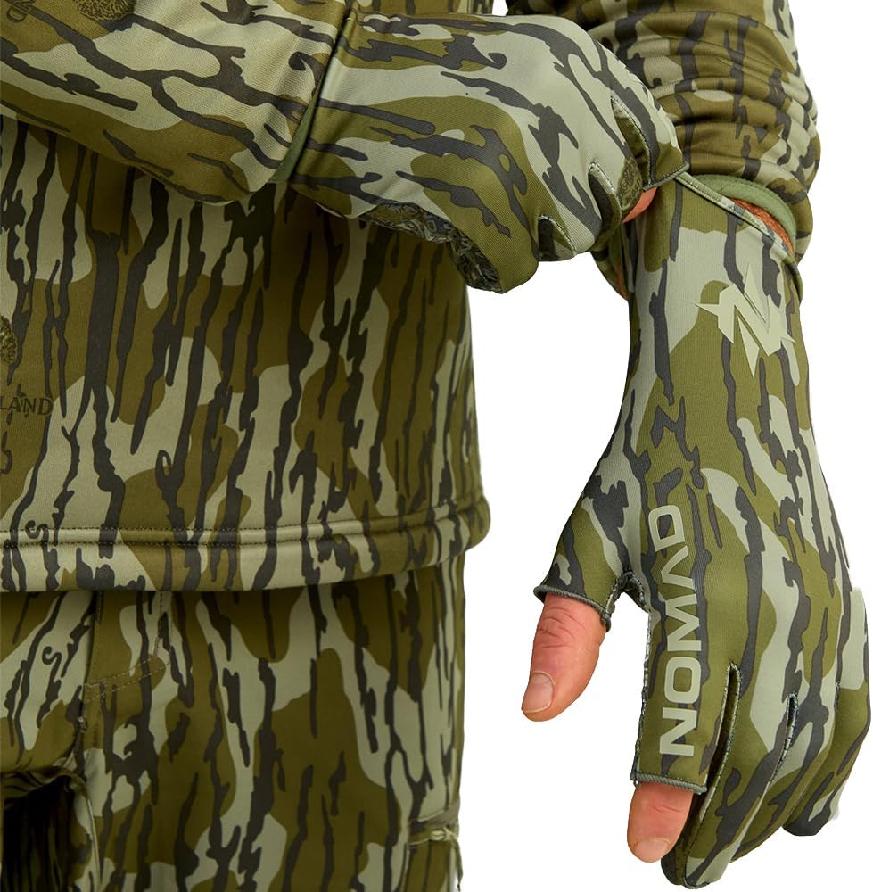 Nomad Camo Fingerless Hunting Glove
