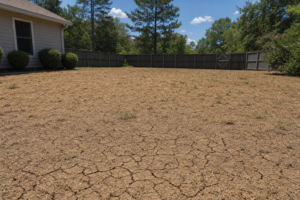 Drought conditions dry lawn Rock Hill South Carolina water restrictions