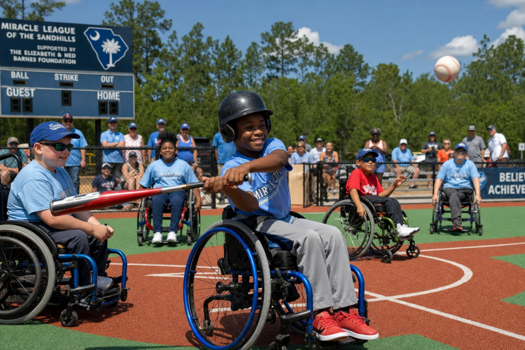 Miracle League adaptive baseball Rock Hill South Carolina Miracle Park